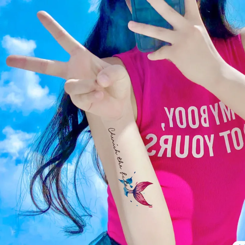 New Wholesale Colorful Design Waterproof Custom Tattoo Stickers Private Label Fake Tattoo for Girls