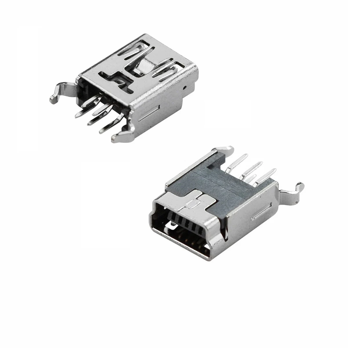 MINI USB2.0 5PF type B 180 degree  straight solder