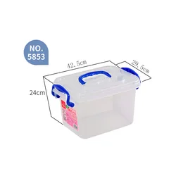 20L Factory Direct Sale PP Thicken Lego Toy Storage Box With Wheels