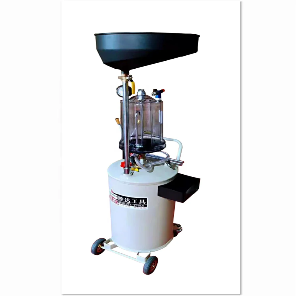 Pneumatic automated engine waste oil drainer changer chamber 35l / 40l / 80l
