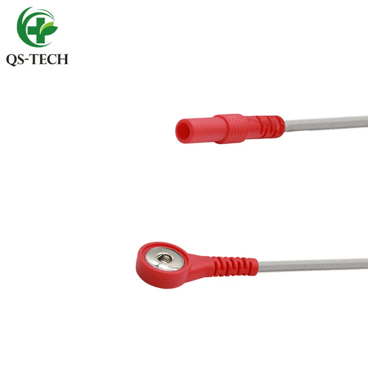 Tens Lead Wire Adapters Banana Plug To 3.5mm Snap Connector For Tens