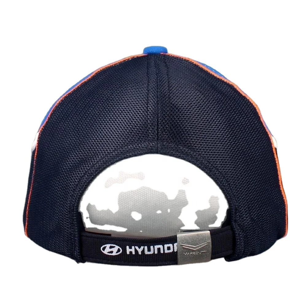 
100% Polyester Spandex Ottoman Racing Car Brand Baseball Cap Royal Color High Quality Hat 