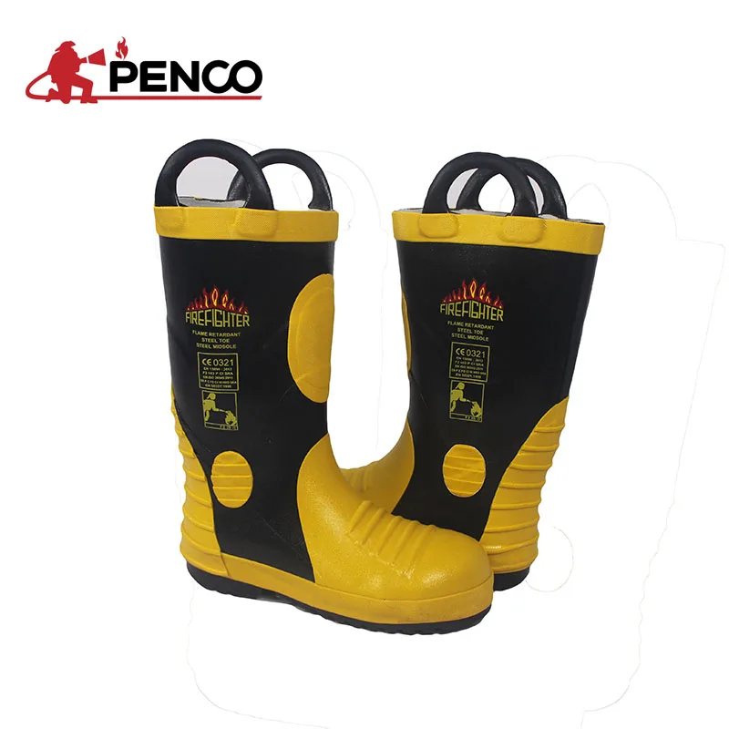 Professional fire resistant safety boots for firefighting