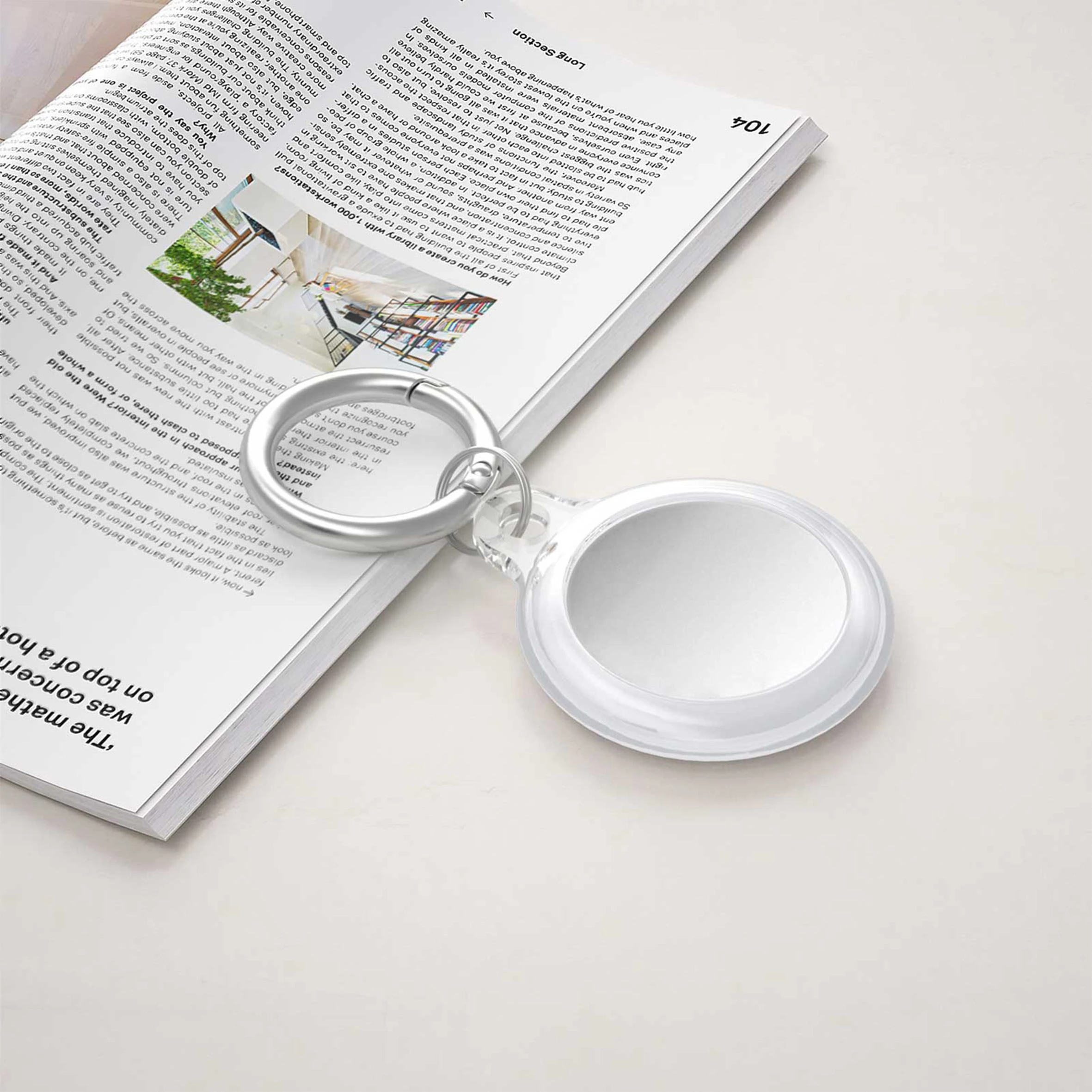 Transparent Soft Anti Fingerprint Shockproof Scratchproof Washable Smart anti Loss Tracker Airtags Case Custom Logo