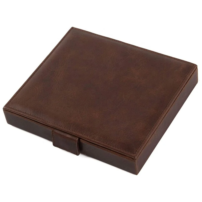 Genuine leather Dominoes Set