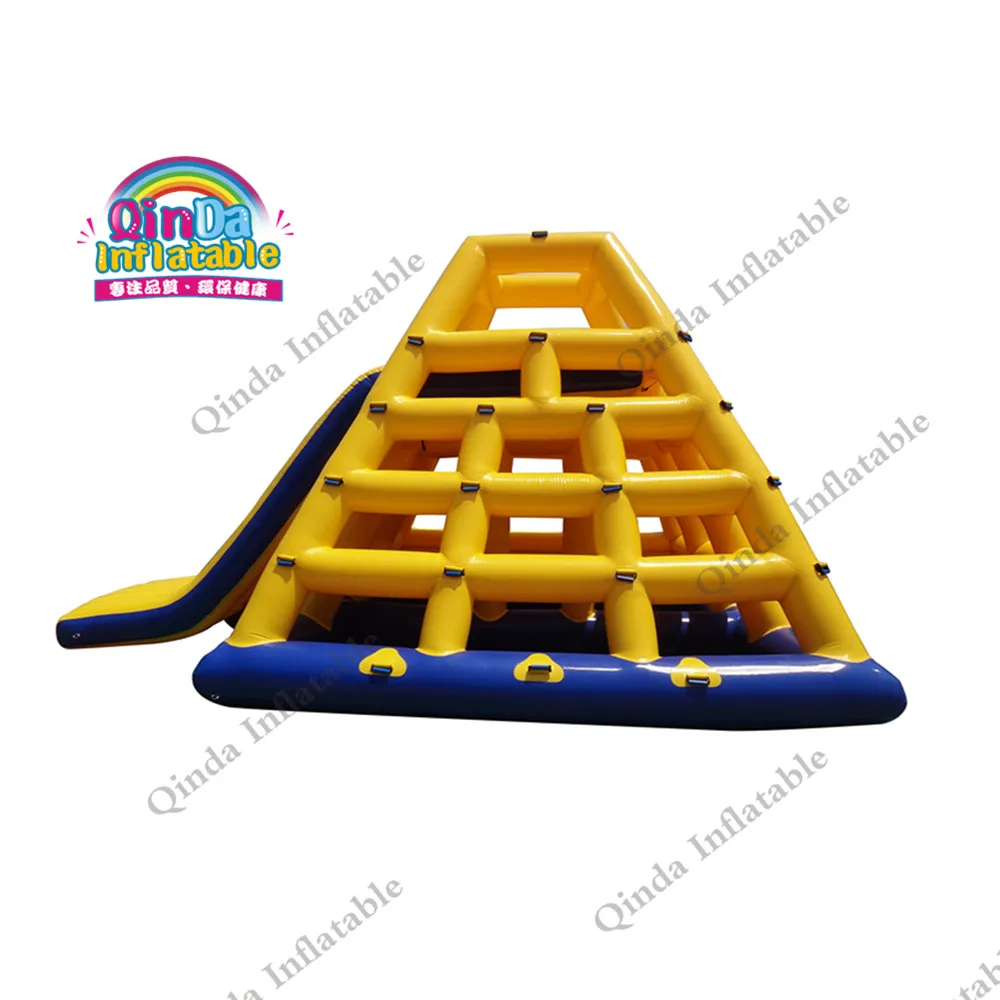 
Large aqua fun park amusement inflatable floating slide / inflatable climbing water slide for sale 