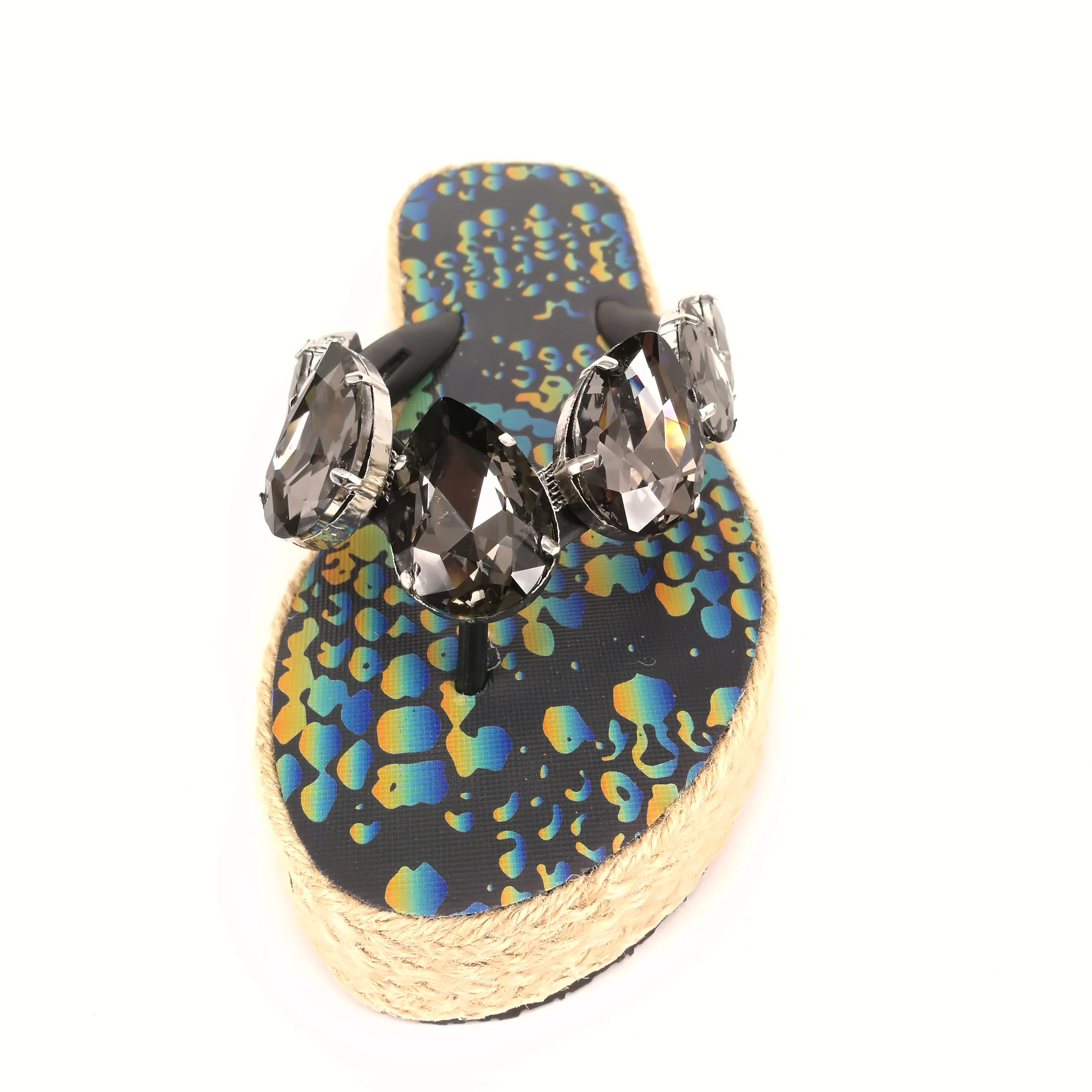 2020 Модные женские сандалии DIY с роскошными бриллиантами