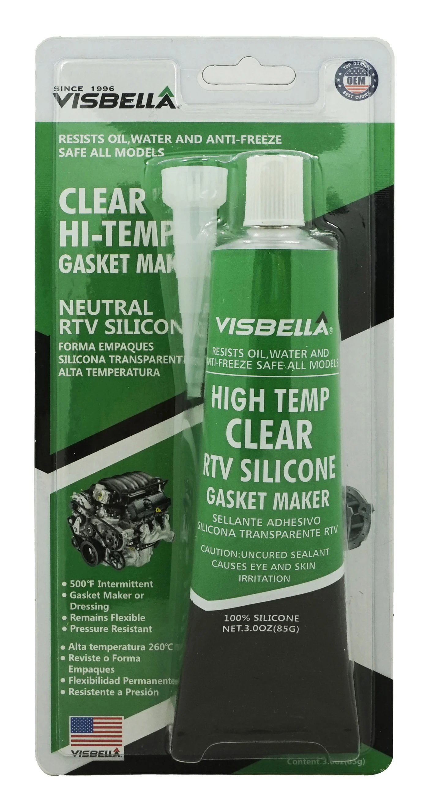 Nasca06 visbella Grey Hi-Temp gasket maker RTV Silicon