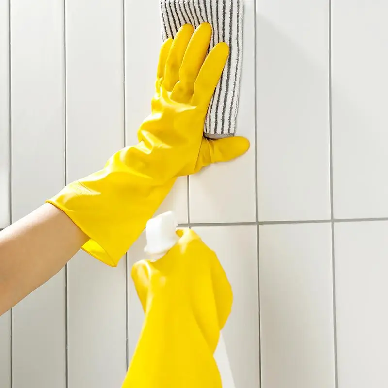 Household Silicone Gloves Cleaning Rubber Dish washing Gloves Kitchen Gloves