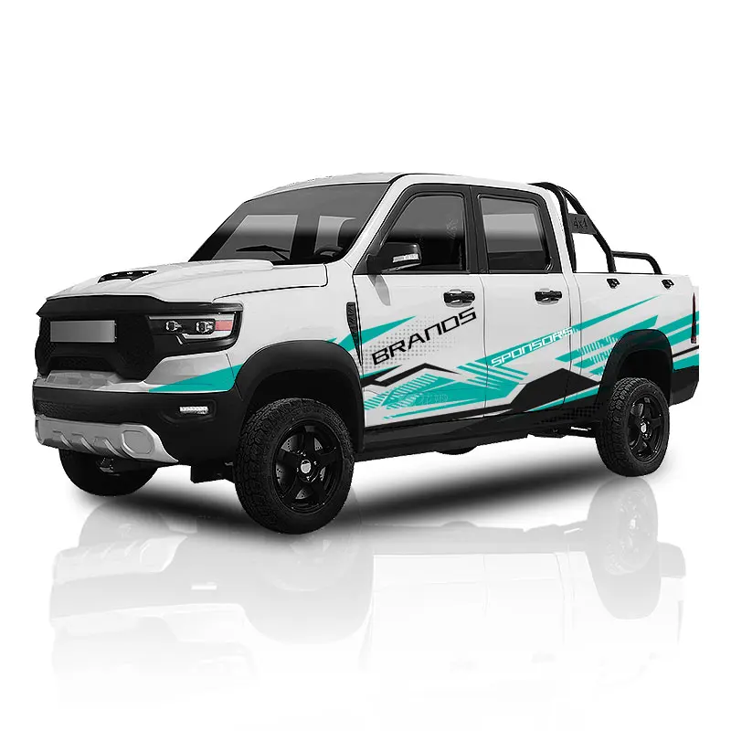KEYU Custom decals electric truck 4x4 mini pickup electric pick up truck 4x4 electric pickup truck