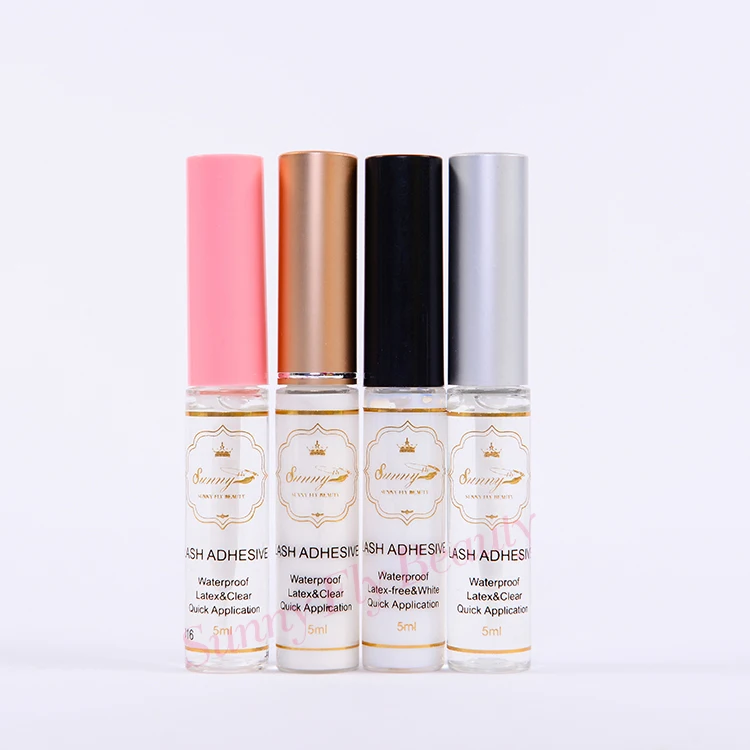 
New with Waterproof Brand Label Free Latex Strong Strip Lash Glue Pink Custom Eyelash Glue 