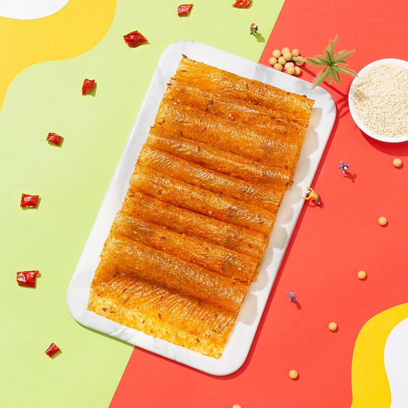 
Genji food OEM wholesale Chinese children spicy fast food, fine packaged snacks export food Chinese spicy soy snack 