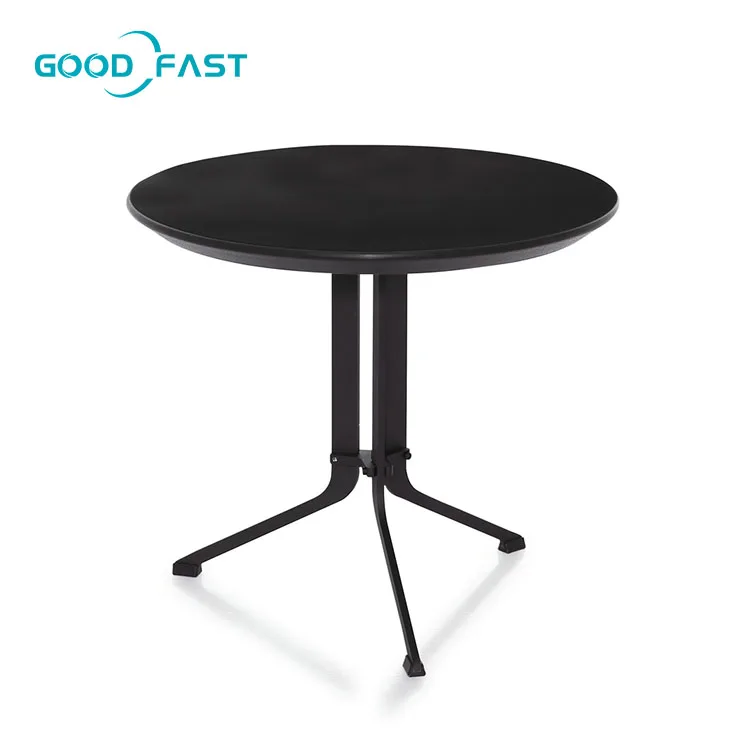 Оптовая продажа современный стол для гостиницы металлическая основа покраски горячая Распродажа круглый ресторана с черной краской из