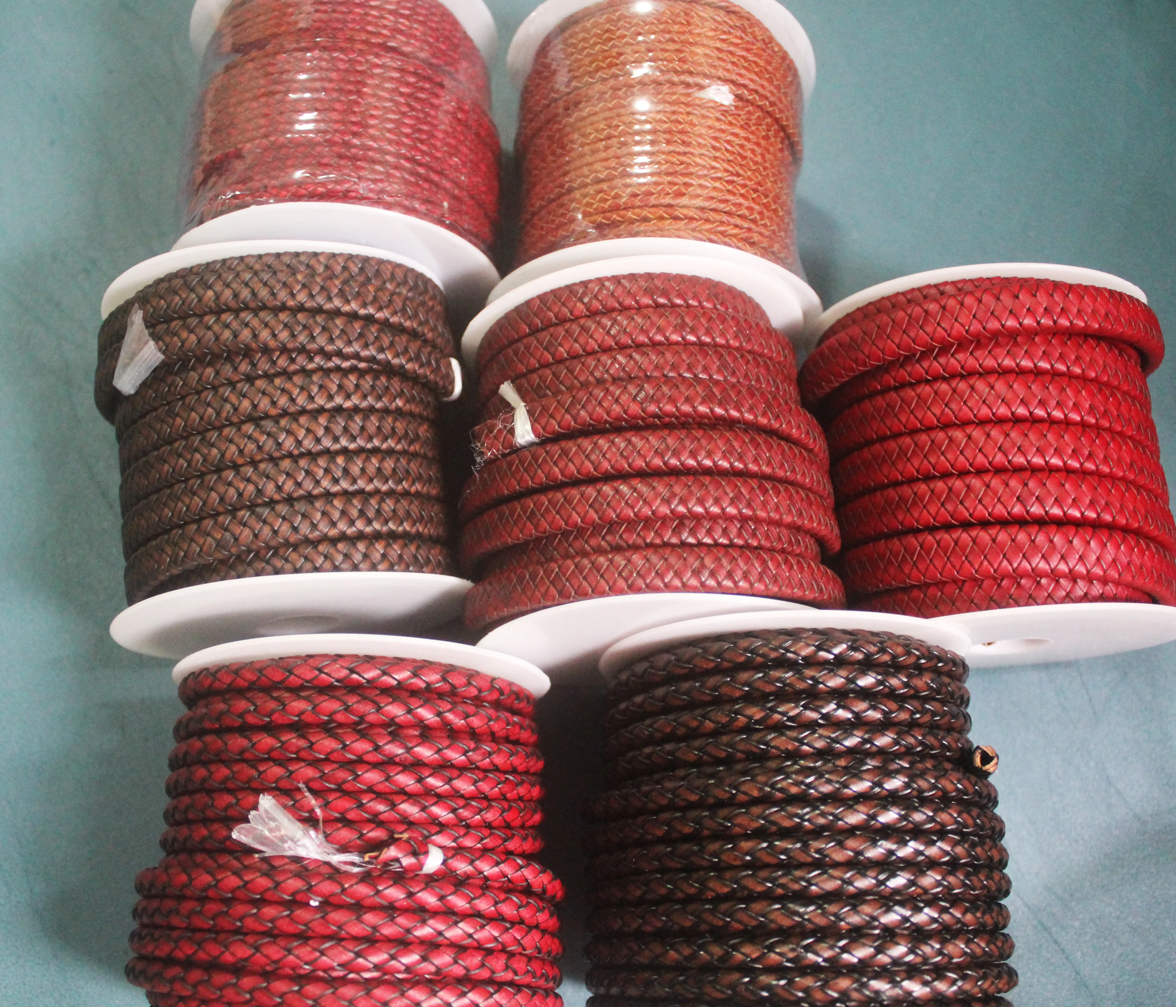 BMZ LWG-TEST recycled 3-8MM/6*3/8*4/10*5/12*6mm Vintage-Series genuine leather cord for jewelry making