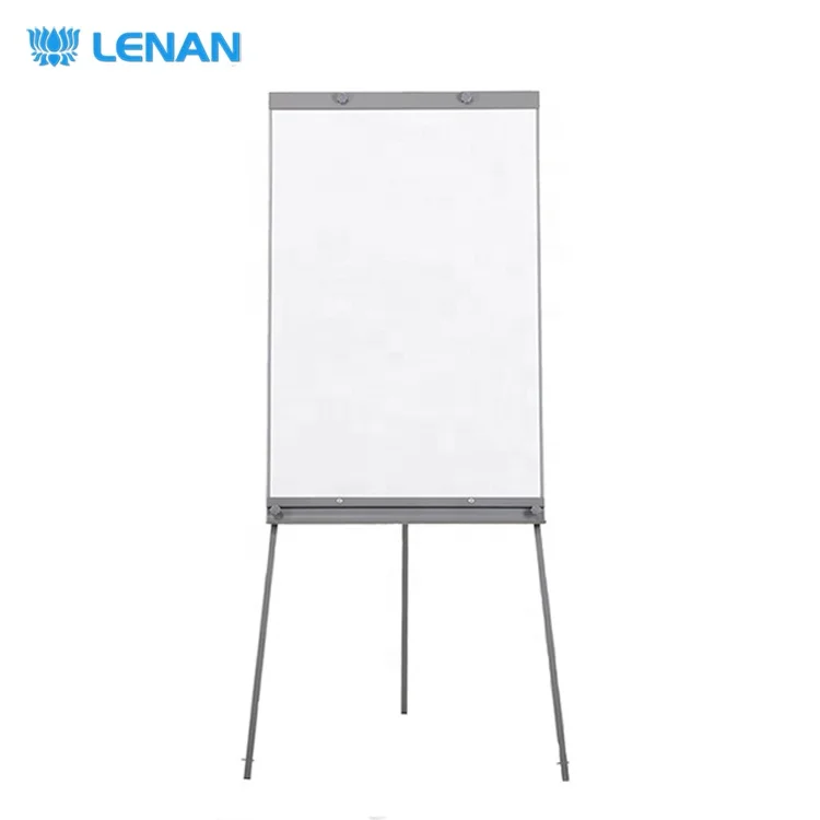 
White board flip chart easel mobile magnetic whiteboard flipchart easel height adjustable tripod flip chart stand for office 