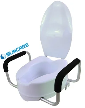 SC7060D-6A  Made in China PP ergonomically designed portable durable self-assembled removable toilet seat with handle and lid
