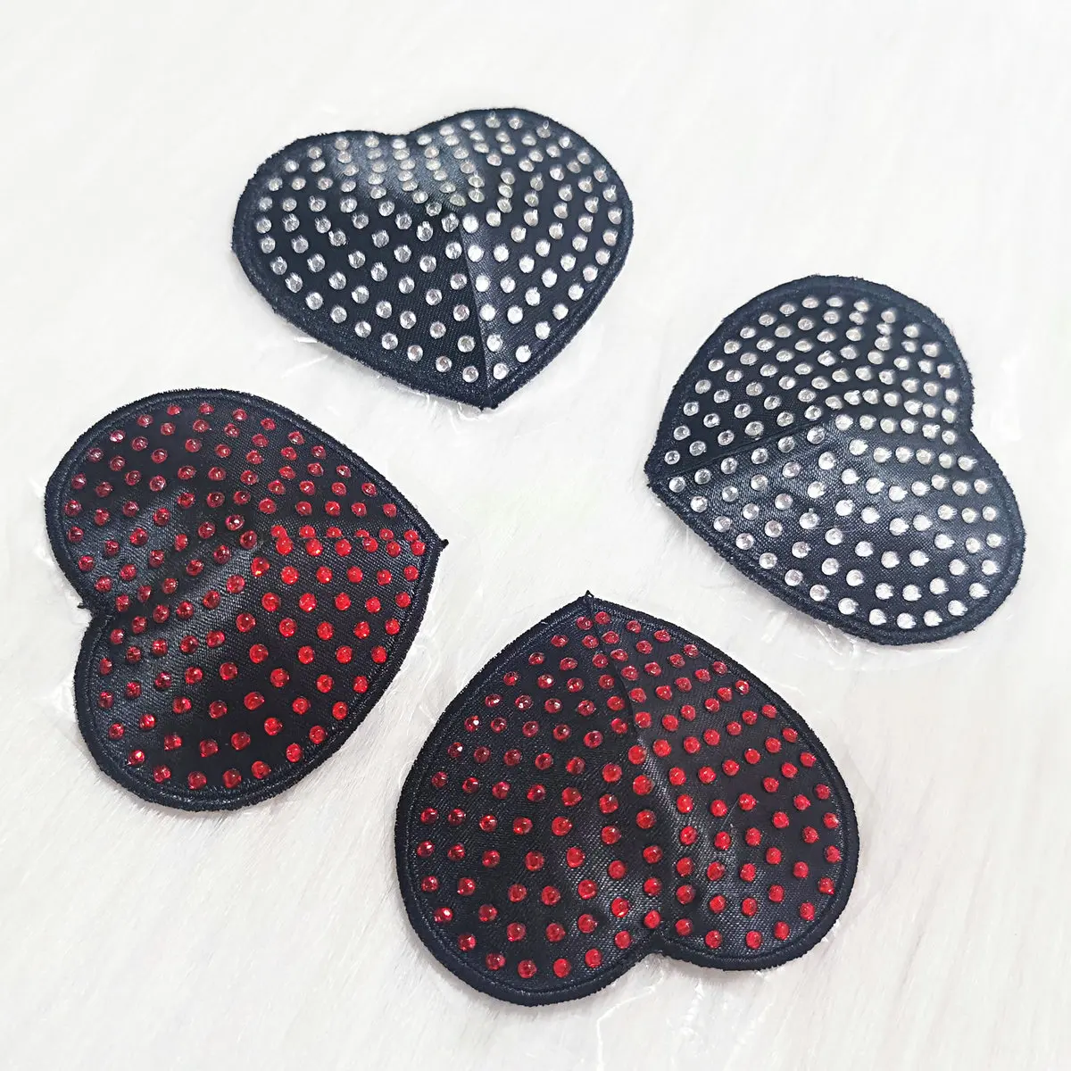 KAYA Brassiere Beautiful Reusable Heart Shape Custom Breast Nipple Sticker Sexy Women Rhinestone Nipples Cover Pasties