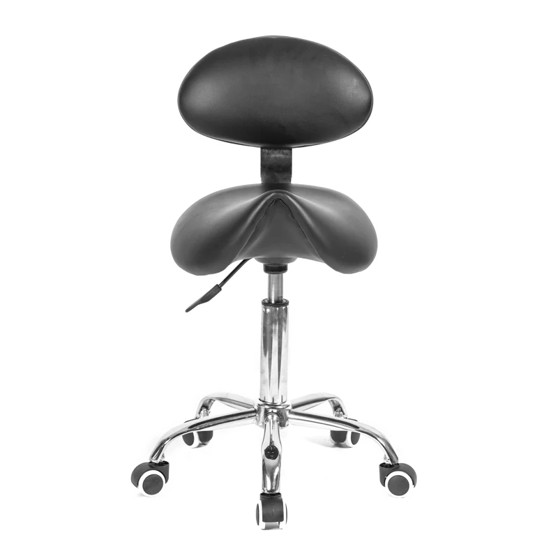 Amazon Top Sale Black Barber Saddle Medical Pedicure Stool,Adjustable Beauty Salon Full Body Massage Stool