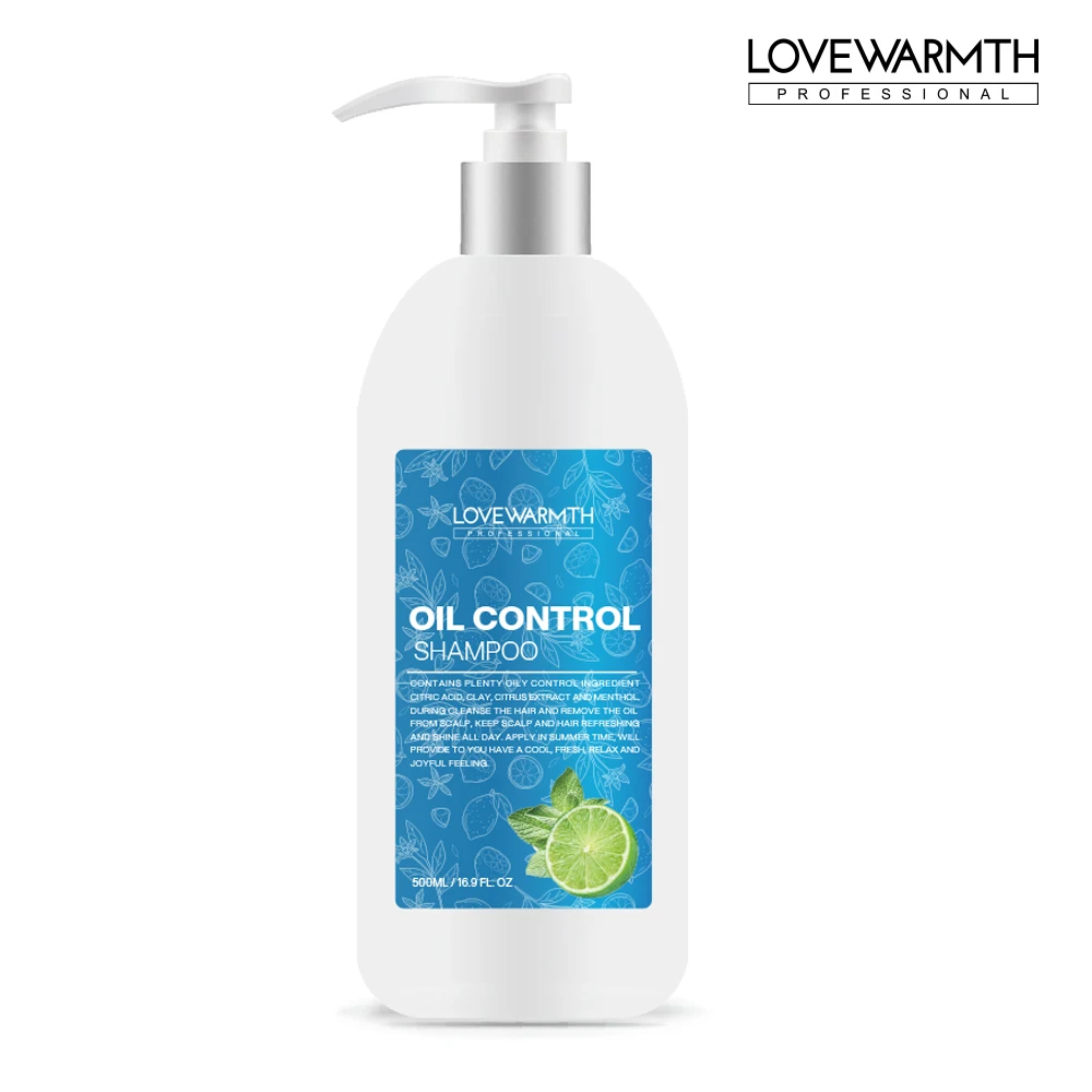 OEM ODM Plant Extract Mint Lemon Refreshing Natural Oil Control Shampoo for Women