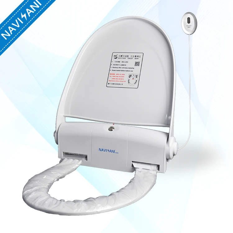 sensor toilet seat with automatic toilet cover changing system