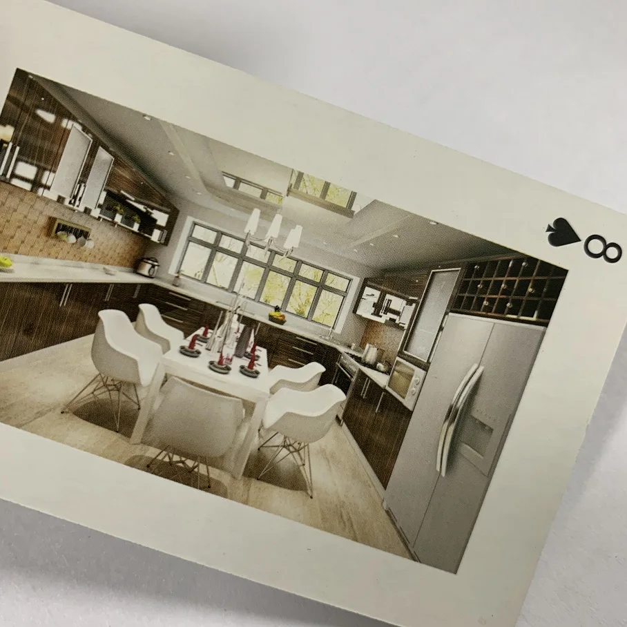 Printer Durable Matte Cheap Golden Buy Custom Logo Print Poker PVC Waterproof Black Plastic Front And Back Playing Cards