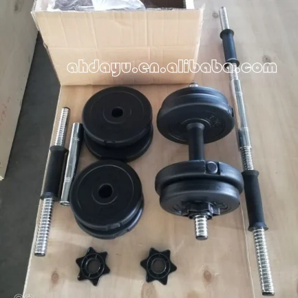 Black Plastic Round Cement Weight Plate/for Dumbbell & barbell