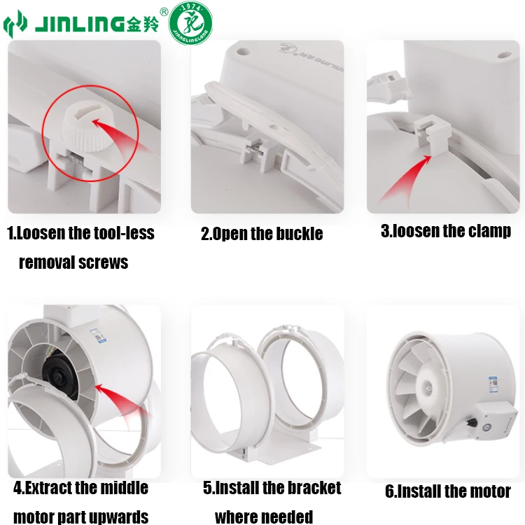 310mm  Custom Air Extractor Round Powperful  Line duct fan with factory price