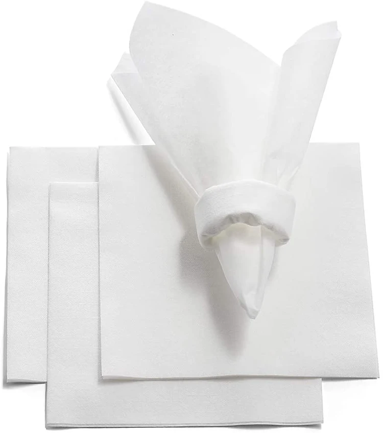 Wholesale Restaurant serviette tissue napkins 2 Ply pocket napkin paper for Fast Food Customized Cocktail 1/4 Fold Napkins paper