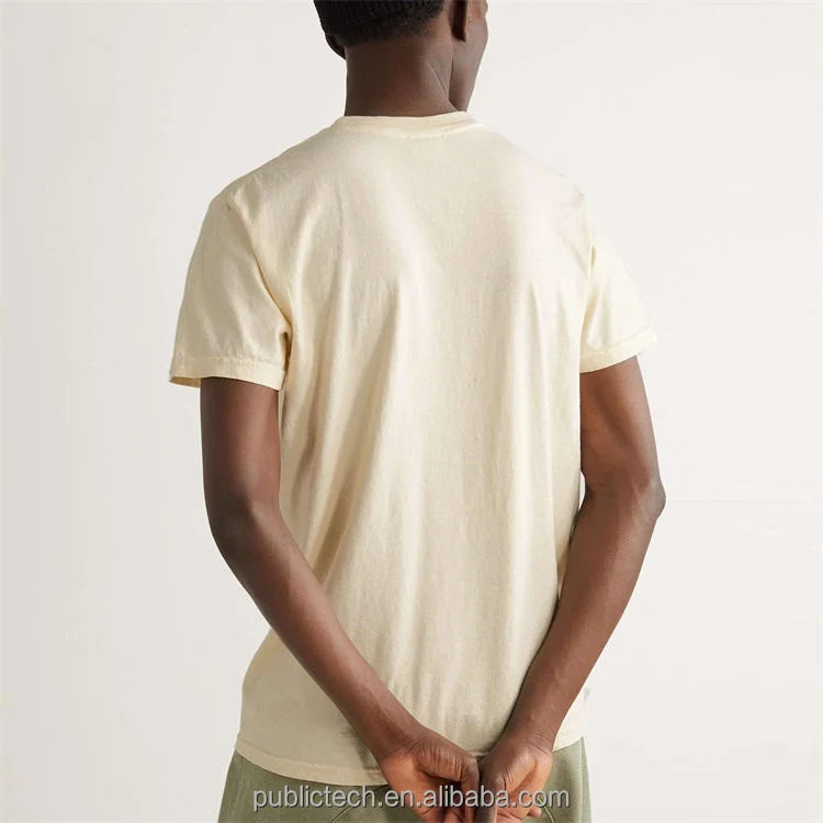 Wholesale Oversized Street Wear 300 Gsm Beige High Quality 100% Coton Custom Graphic Printing Logo T Shirt