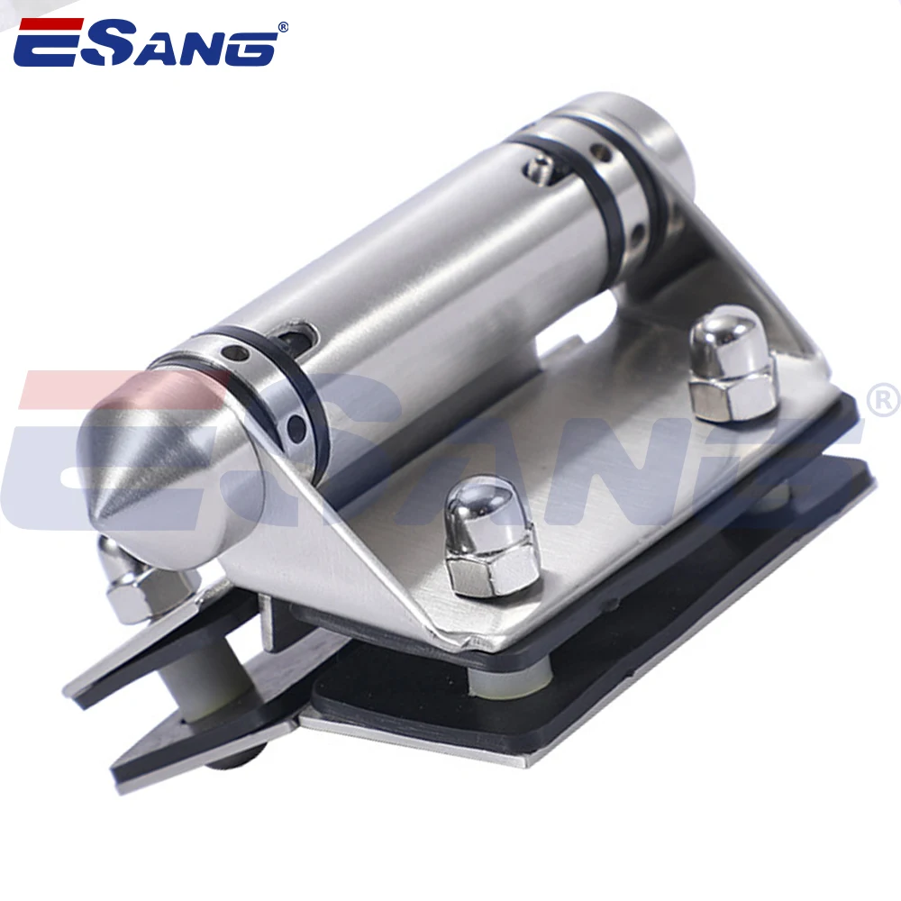 ESANG Frameless Glass Railing Accessories Pool Door Gate Self Close Spring Loaded Glass To Glass Stainless Steel 316 Hinge