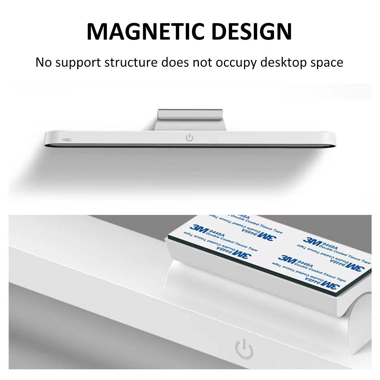 Hanging Magnetic Led Table Lamp USB Rechargeable Magnetic Lamp with Touch Control Adjustable Color Temperature Led Magnetic Lamp