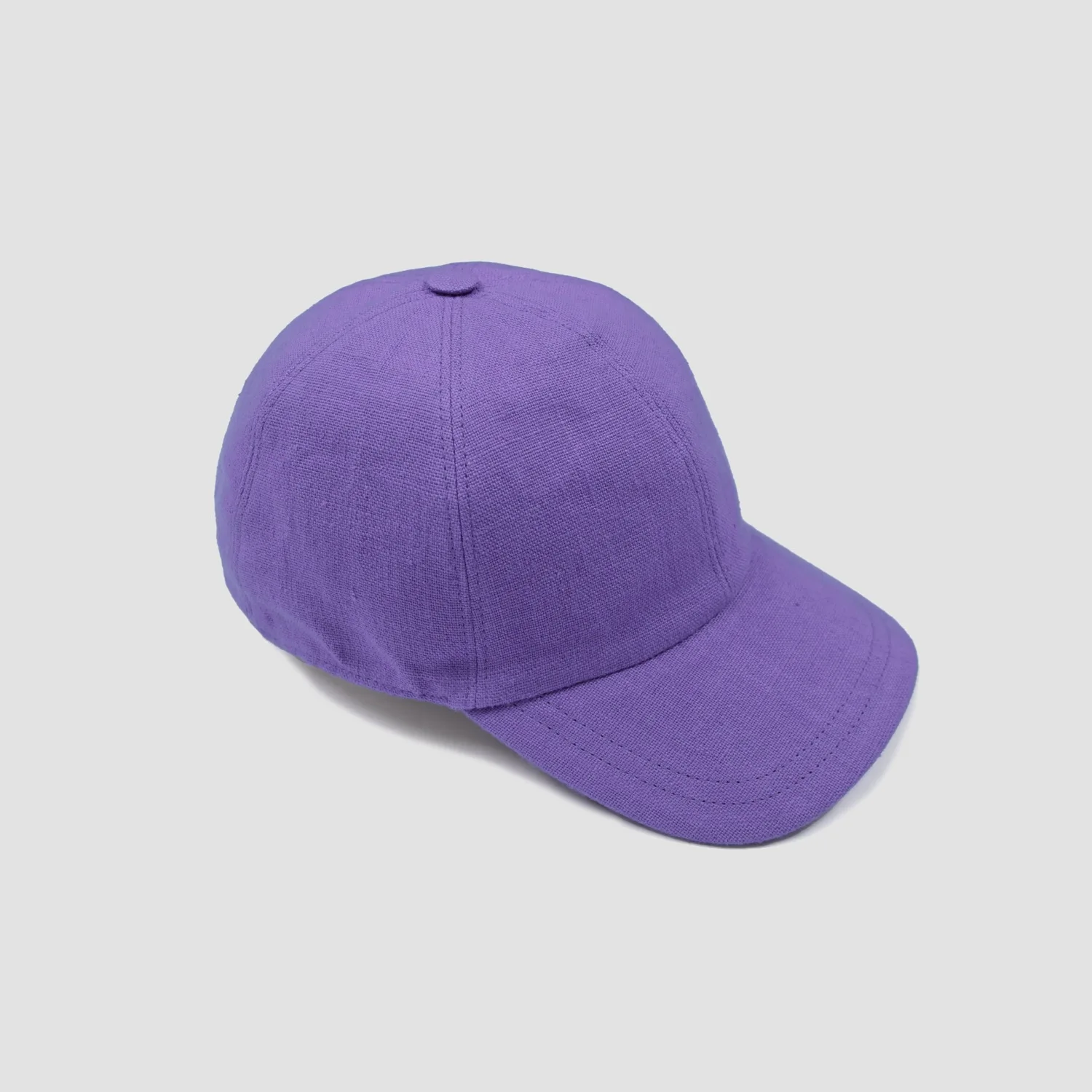 Premium Handcrafted Lilac Italian Linen Cap - Unisex & Adjustable - Stylish Spring/Summer Essential