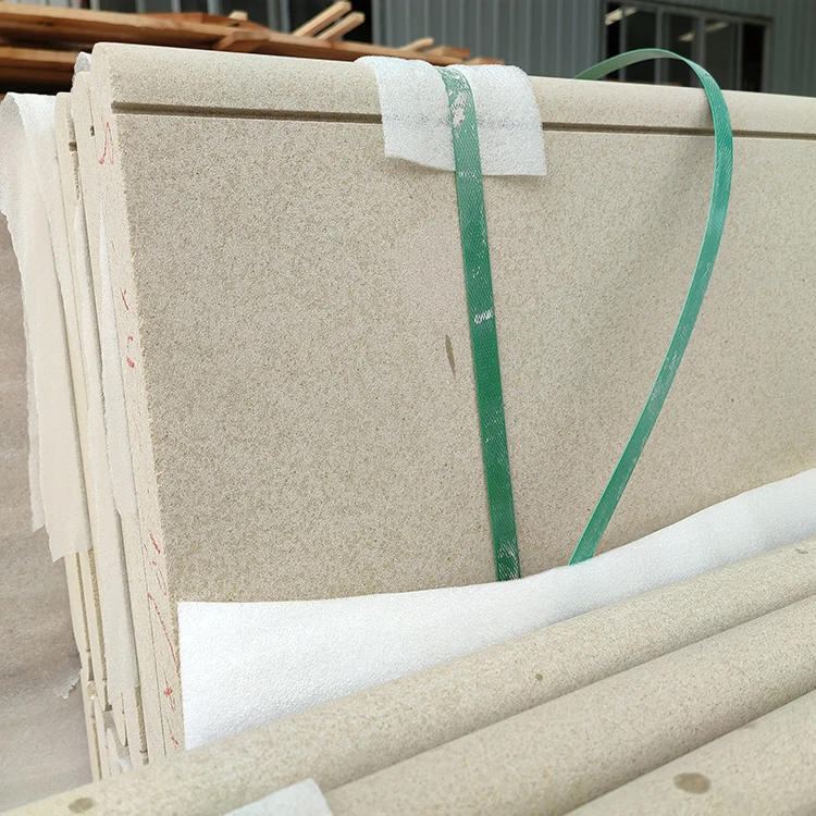 100% natural beige color sandstone tiles for wall decor