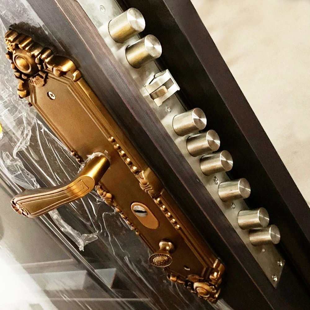 Socool aluminium modern exterior metalic with  smart lock  entry door