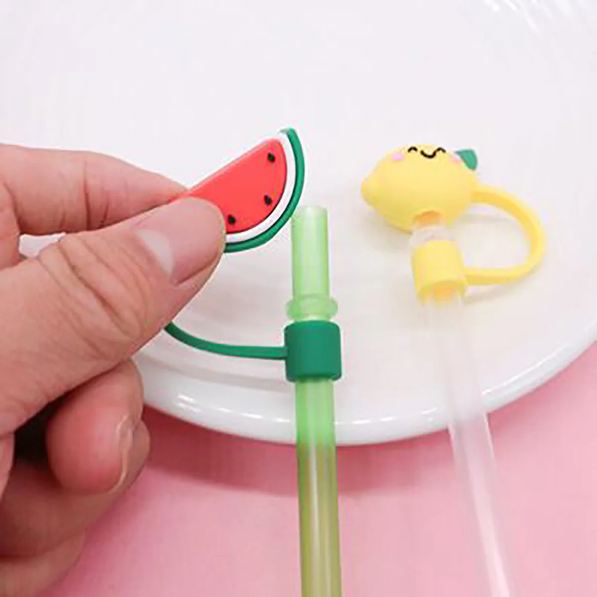 Silicone Spill Proof Stopper Straw Straws Plug Tips Food Safe Tumbler Straw Cover