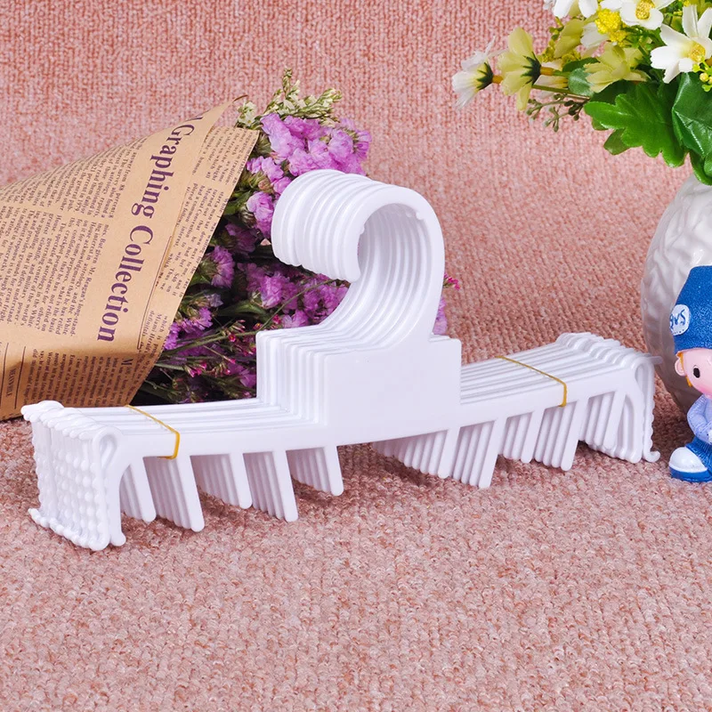 Foreign Trade Large Adult Plastic Comb Panty Rack Black Clothing Store Display Plastic Hanger Pant & Skirt Custom Hangers