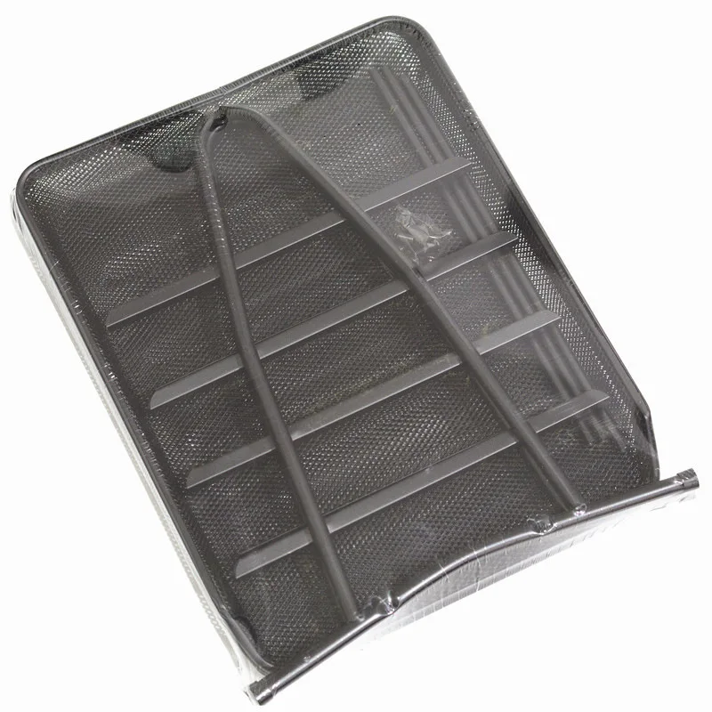 Office Home Bedroom Metal Material Black Color Multi Tier Sliding Type Paper Letter Wood File Folder Organizer Tray