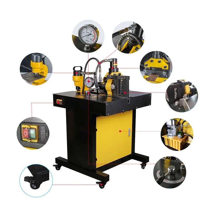 Manual Hydraulic Busbar Cutting Punching Bending Machine DHY-150