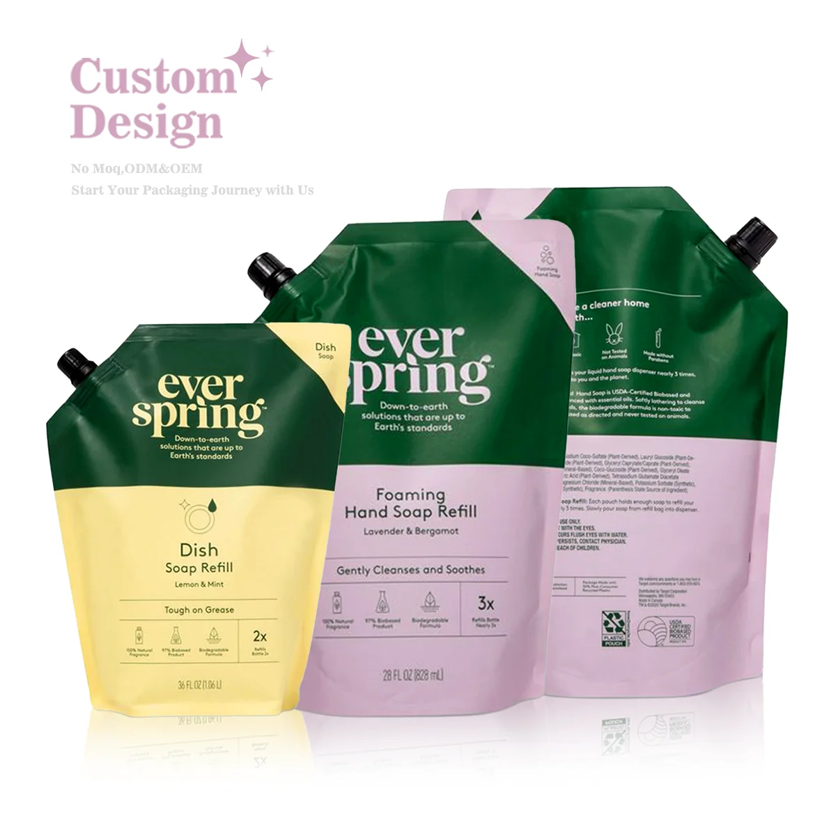 Wholesale Price Eco Friendly Liquid Spout Pouch 100ml Packaging Bag Custom Printed Pouch Bag For Juice