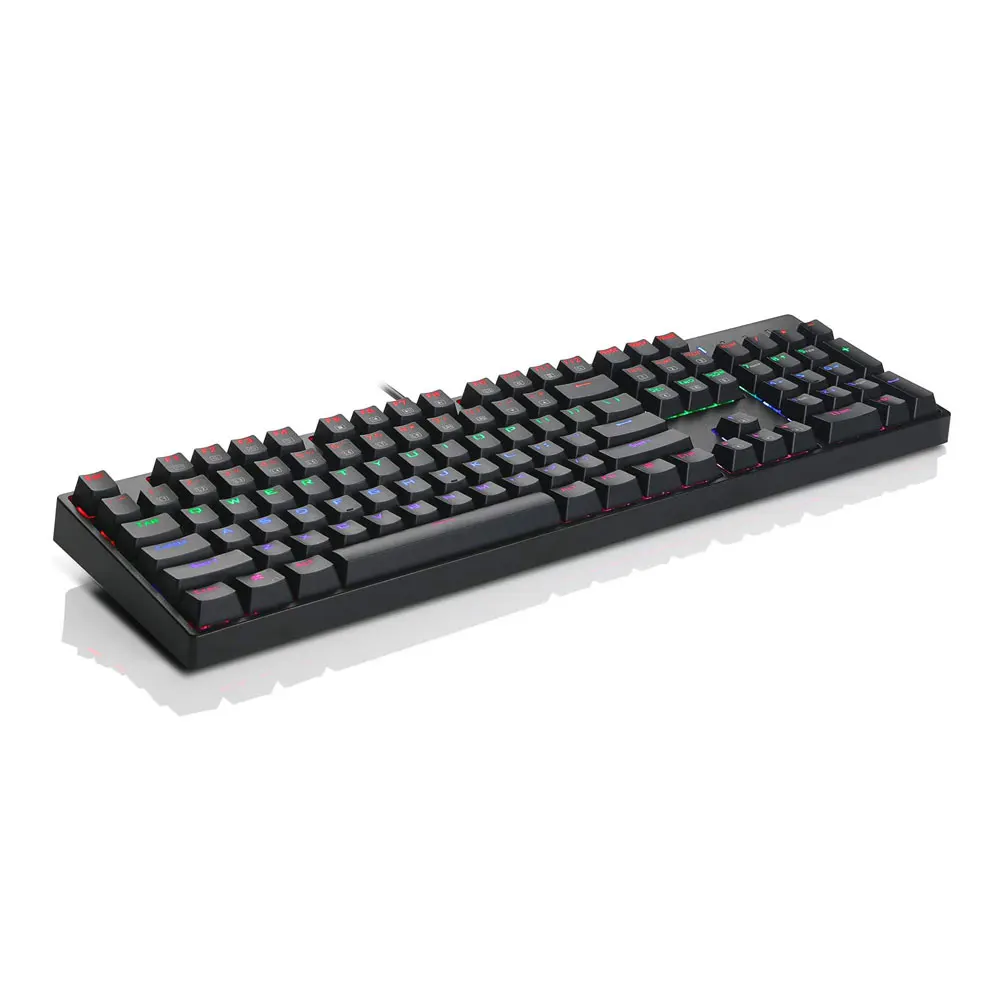 104KEYS full sized Mechanical Gaming Keyboard Multi-Color LED Backlit USB Wired keyboard with Outemu  Switches