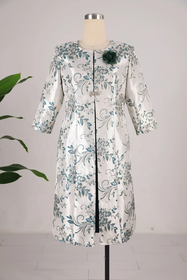 African Women Plus Size Women Church Two Pieces Set Skirt Middle aged Women Satin Elegant Dress For Fancy Event