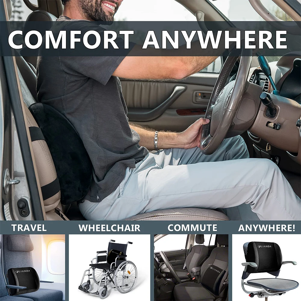 Factory Direct Pain Relief Back Support Cushion Office Chair   Removable Cover Backrest Pillows for Office Back Cushion