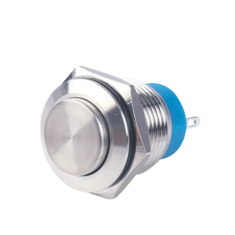 16A high head solder pins metal push button switch