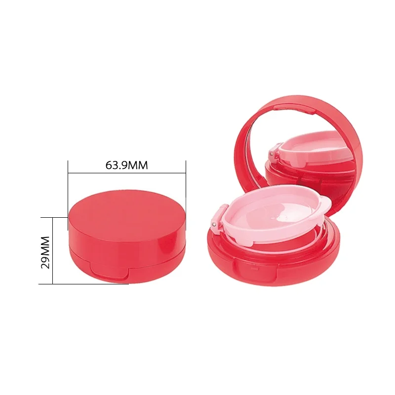 Wholesale factory supply make up cosmetic empty plastic blush air cushion compact packaging for BB cream
