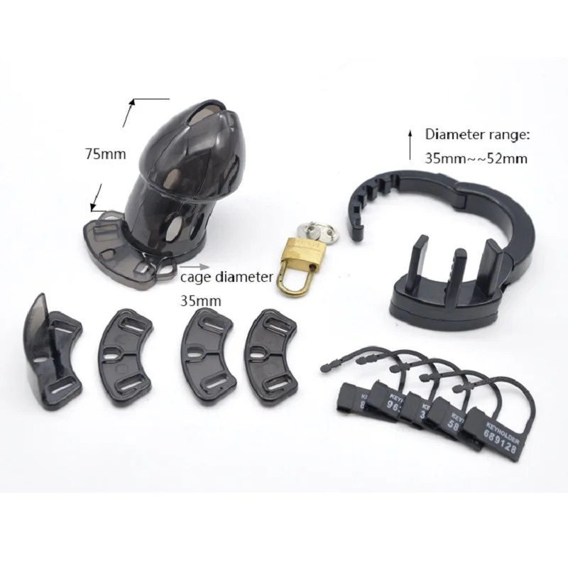 Plastic Electric shock sex toy male chastity device slave bondage BDSM FETISH adult game for male