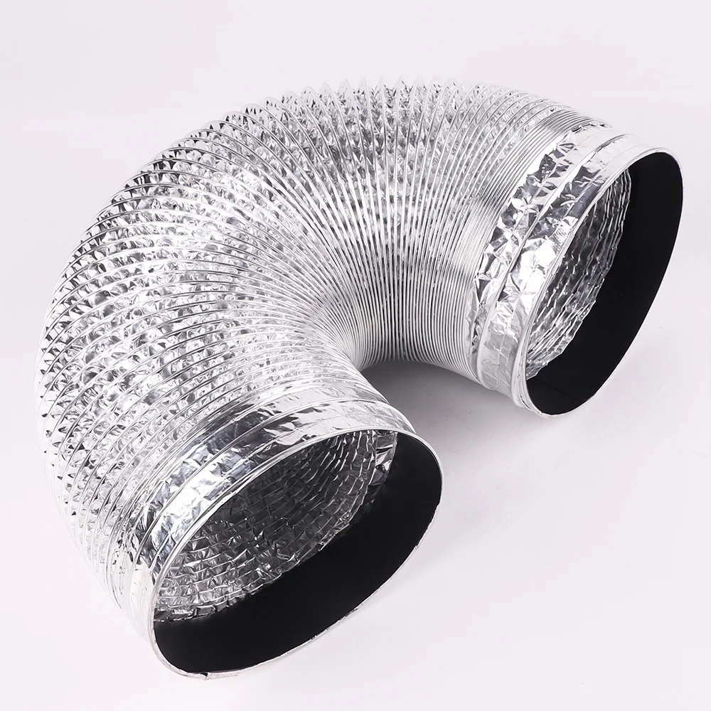 Factory Price Indoor Outdoor Flexible Dryer Ducting Air Duct Aluminum Insulated Flex Hose for HVAC