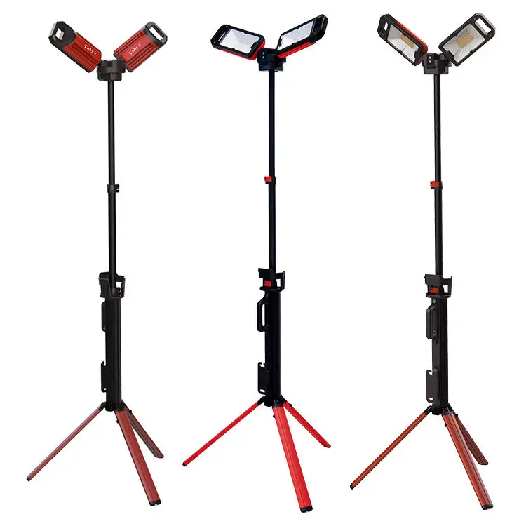 Heavy duty aluminum portable tripod light IPX4 Rechargeable portable customized high brightness 5000lumens with stand work light
