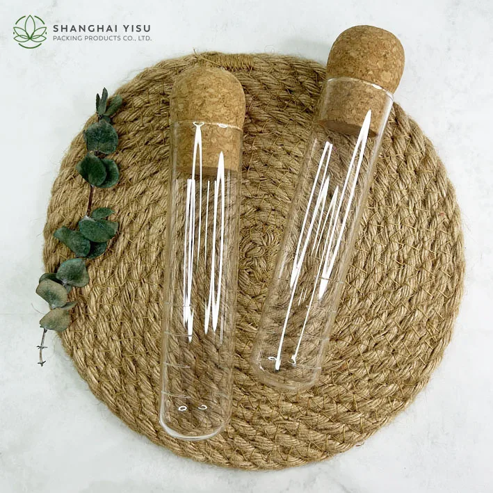 10ml 30ml 50ml Vial Glass Clear Test Tube with Cork Tea Infuser Tube Glass