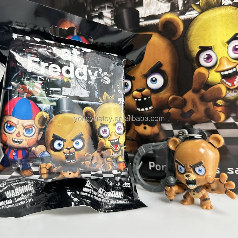 Изготовленный на заказ 3D пластиковый брелок для ключей зажим сумки 5 ночей с фигурой Фредди игрушки Полуночный медведь шкатулка