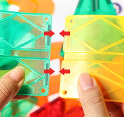 KEBO Hot Sale 50 pcs 2024 New OEM ODM custom   race car set Magnetic Toys construction building blocks tiles for kids